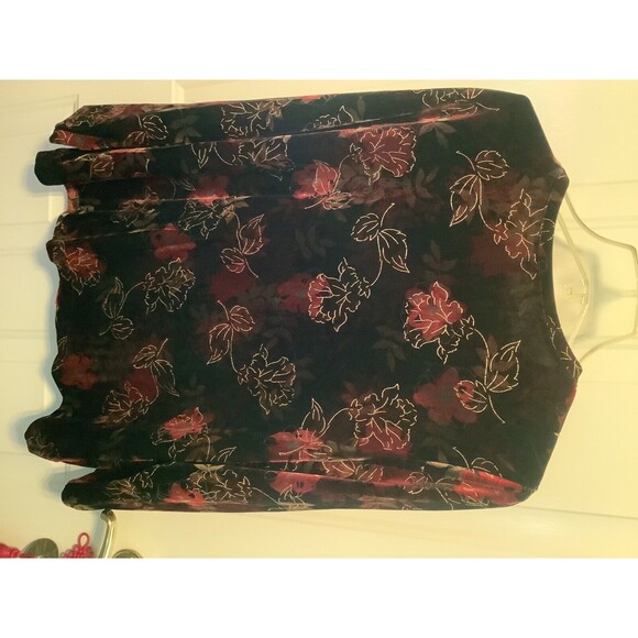 velor womans xl blouse - Picture 2 of 3